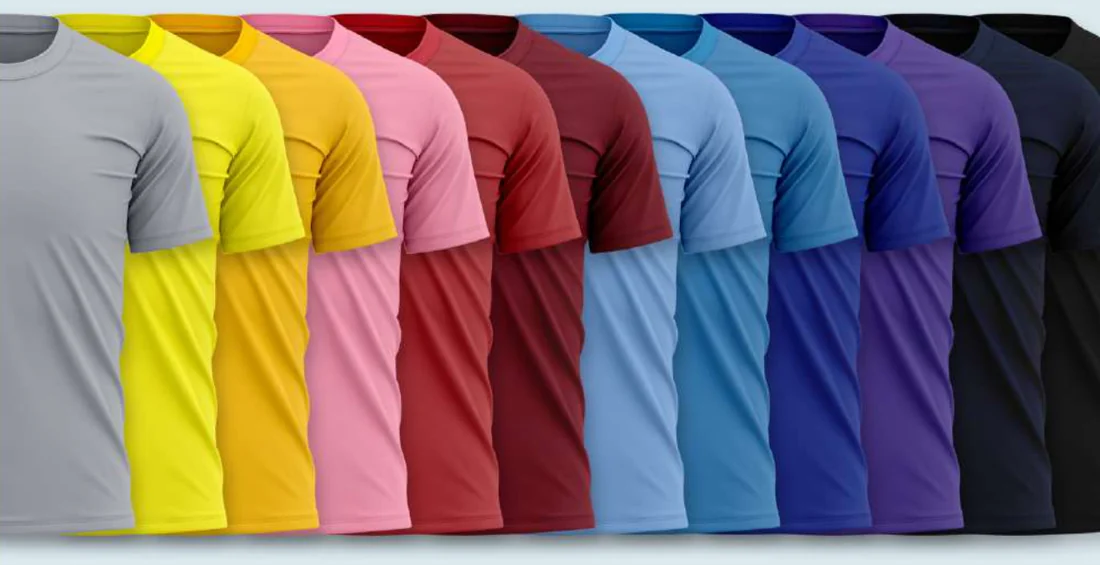 Cotton Round Neck colour range