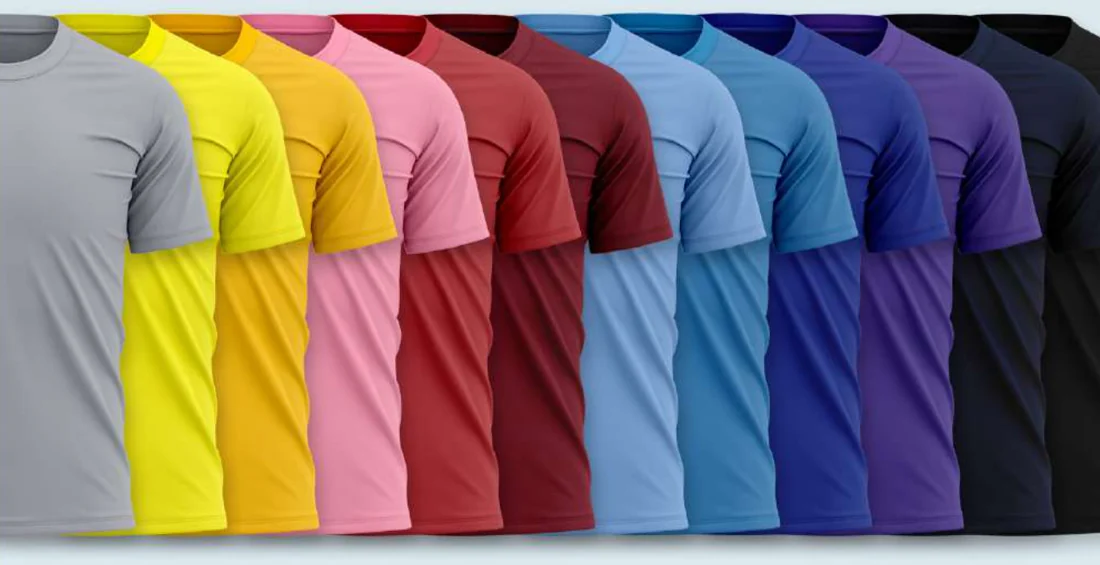 Polyester Round Neck colour range